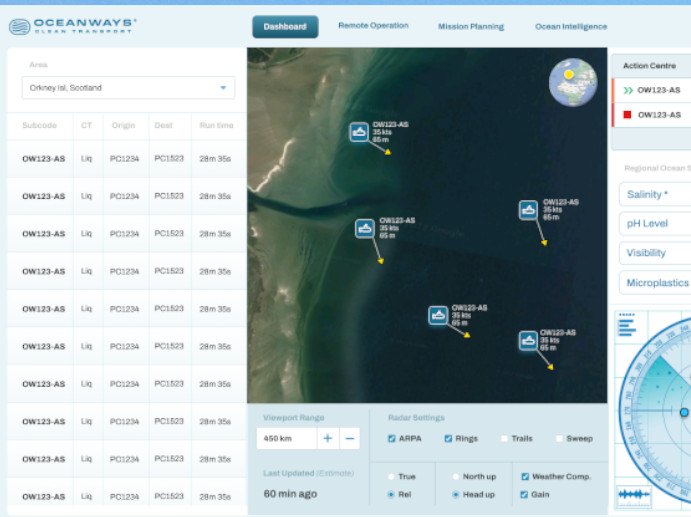 Oceanways operations dashboard